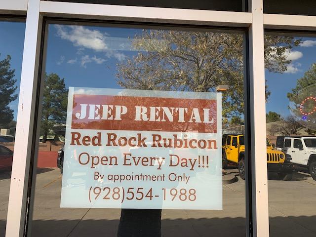 Red Rock Rubicon Jeep Rentals