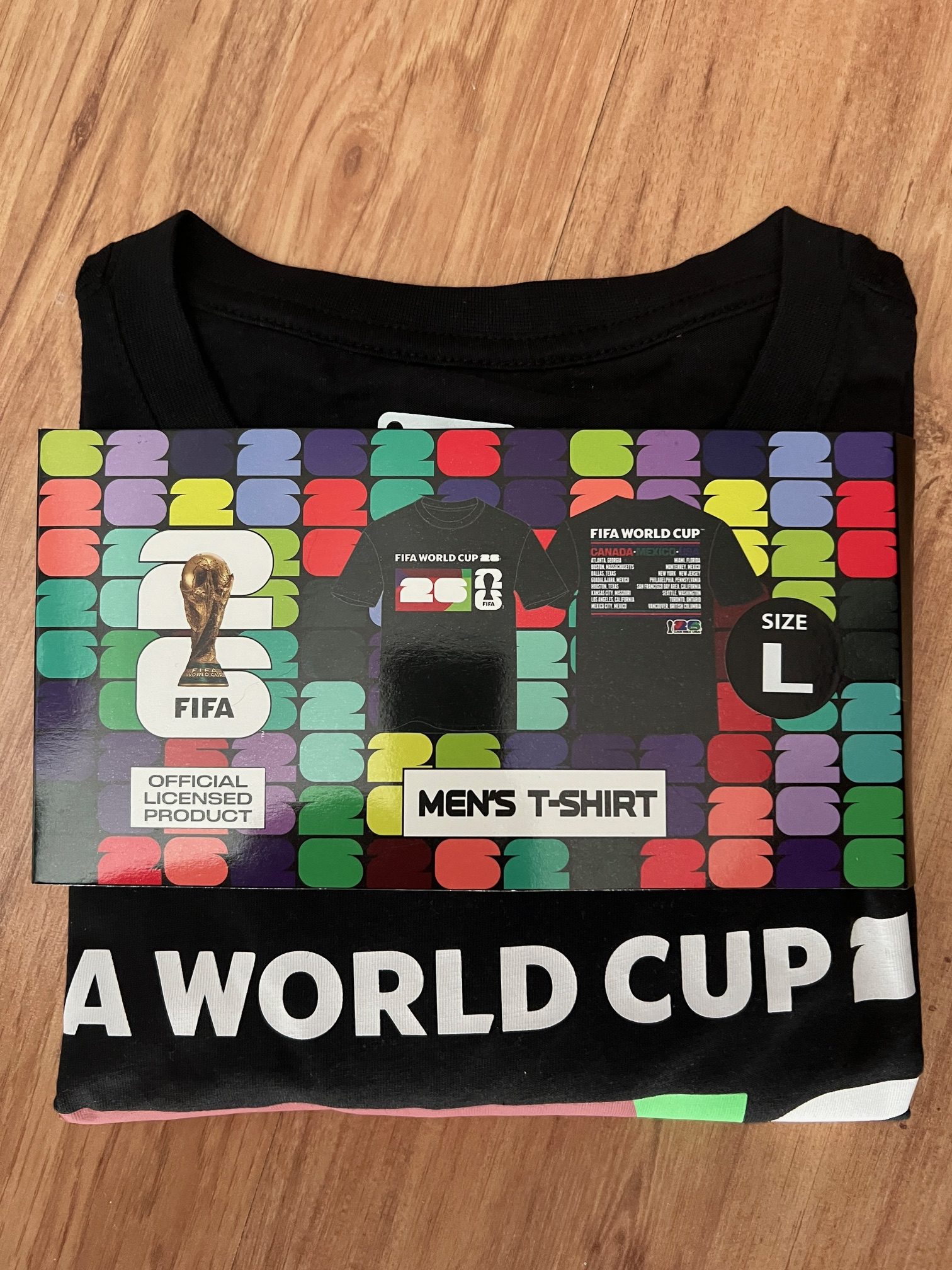 Official FIFA Soccer World Cup 2026 T-Shirt - Large