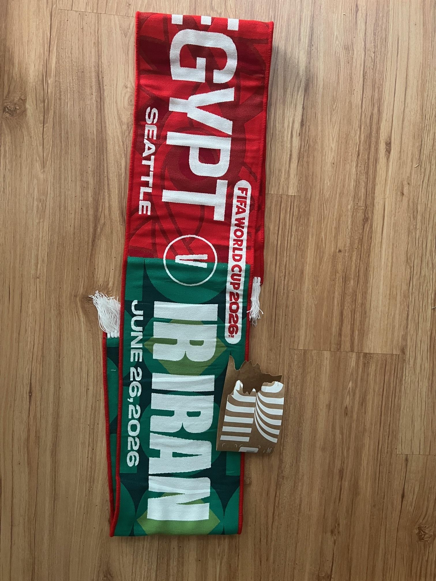 New Iran VS Egypt Seattle Exclusive Match Day Scarf FIFA World C